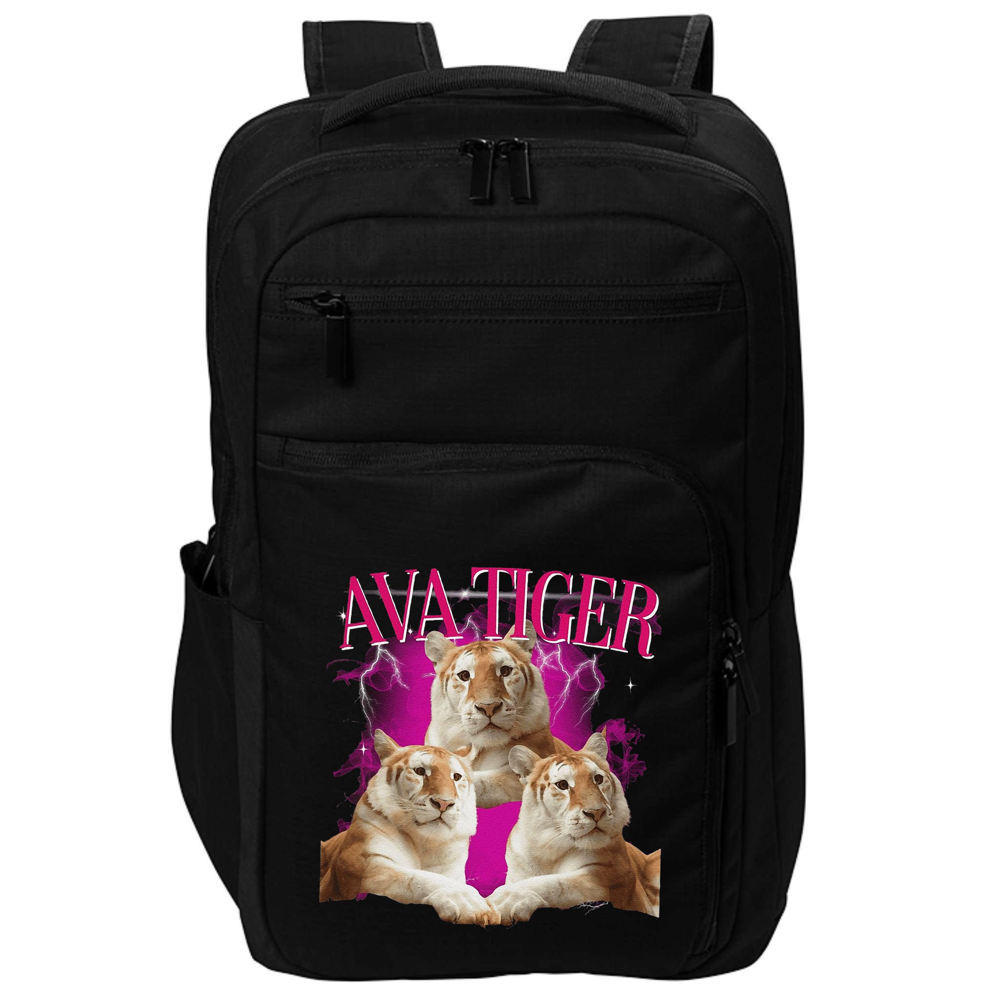 Ava The Golden Tiger Of Chiang Mai Cute Big Orange Cat Impact Tech Backpack