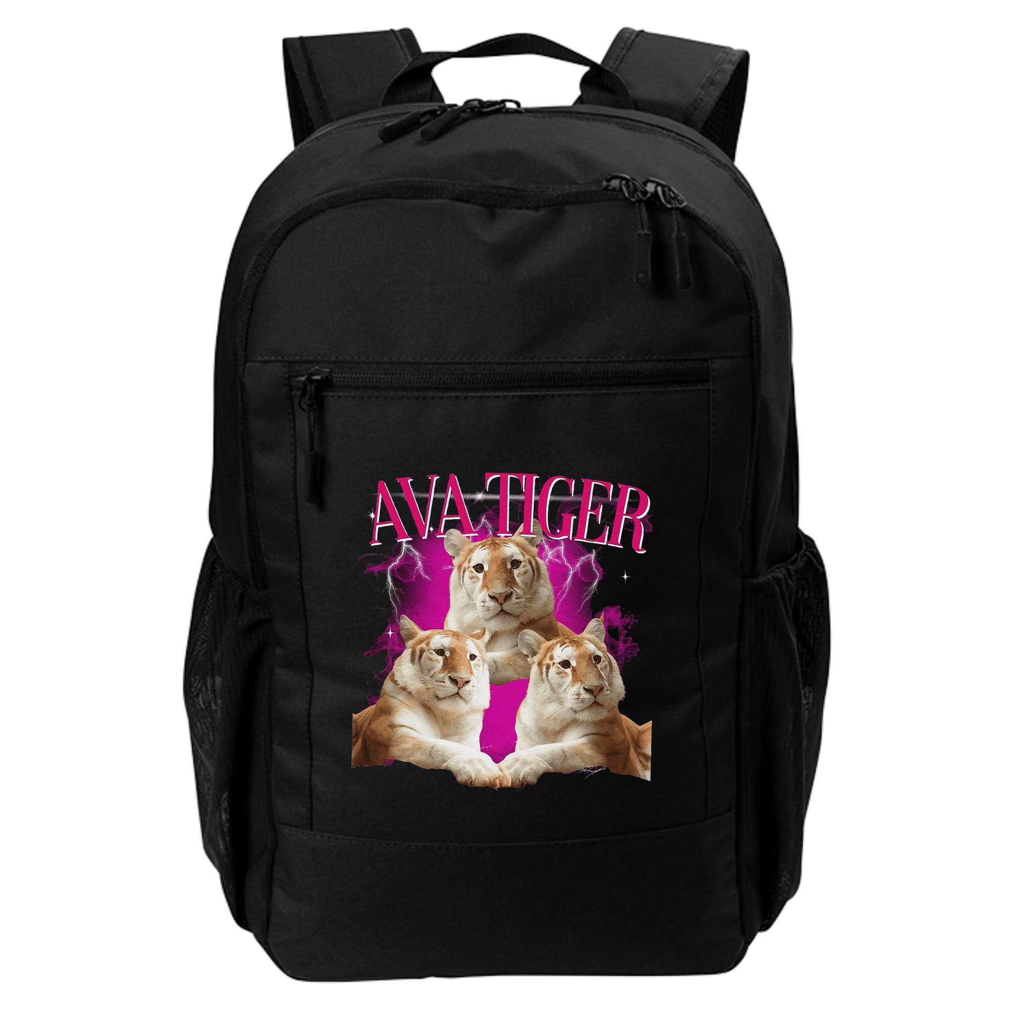 Ava The Golden Tiger Of Chiang Mai Cute Big Orange Cat Backpack