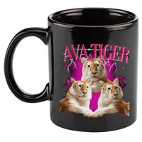 Ava The Golden Tiger Of Chiang Mai Cute Big Orange Cat 11oz C Handle Ceramic Mug