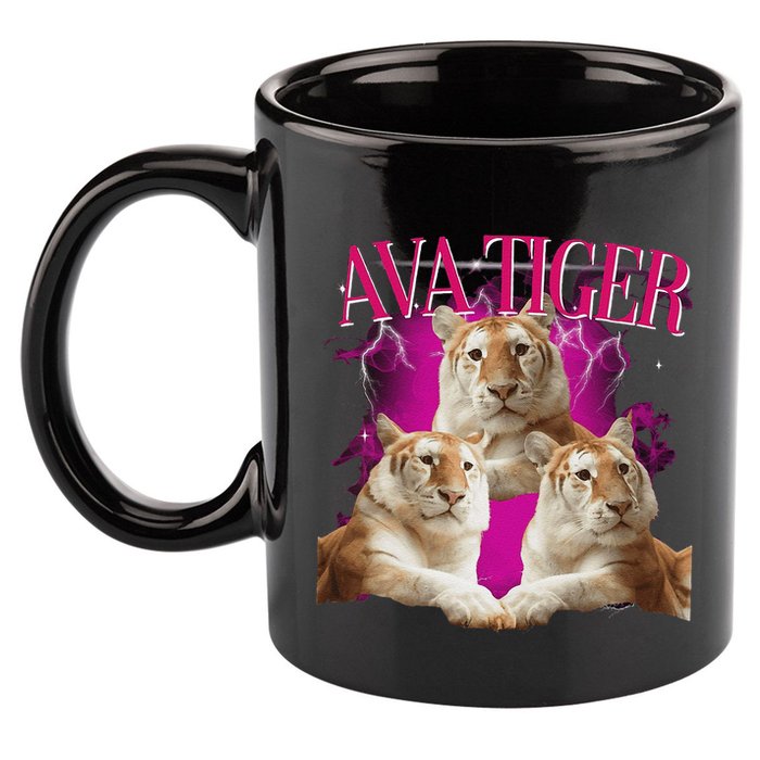 Ava The Golden Tiger Of Chiang Mai Cute Big Orange Cat 11oz C Handle Ceramic Mug