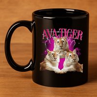 Ava The Golden Tiger Of Chiang Mai Cute Big Orange Cat 11oz C Handle Ceramic Mug