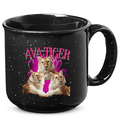 Ava The Golden Tiger Of Chiang Mai Cute Big Orange Cat 15oz Campfire Ceramic Mug