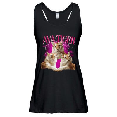 Ava The Golden Tiger Of Chiang Mai Cute Big Orange Cat Ladies Essential Flowy Tank
