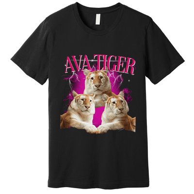 Ava The Golden Tiger Of Chiang Mai Cute Big Orange Cat Premium T-Shirt
