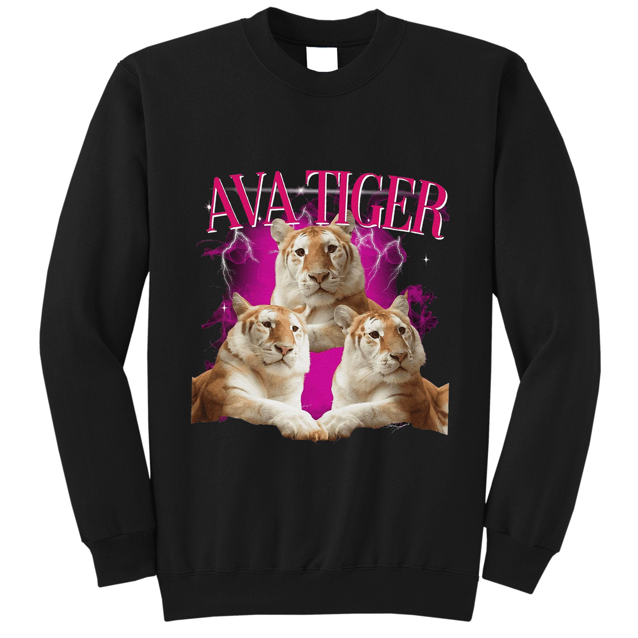 Ava The Golden Tiger Of Chiang Mai Cute Big Orange Cat Tall Sweatshirt