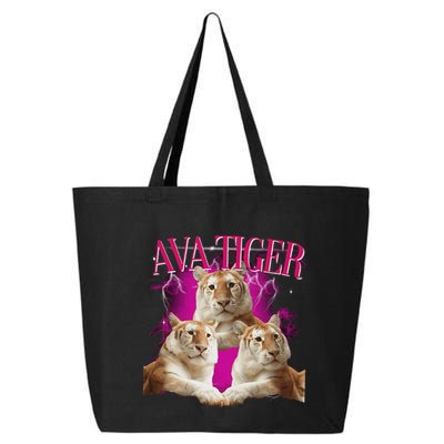 Ava The Golden Tiger Of Chiang Mai Cute Big Orange Cat 25L Jumbo Tote