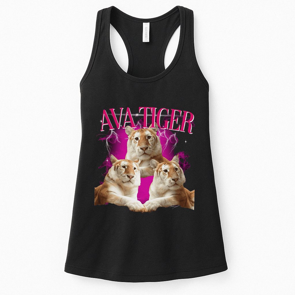 Ava The Golden Tiger Of Chiang Mai Cute Big Orange Cat Womens Tank Top