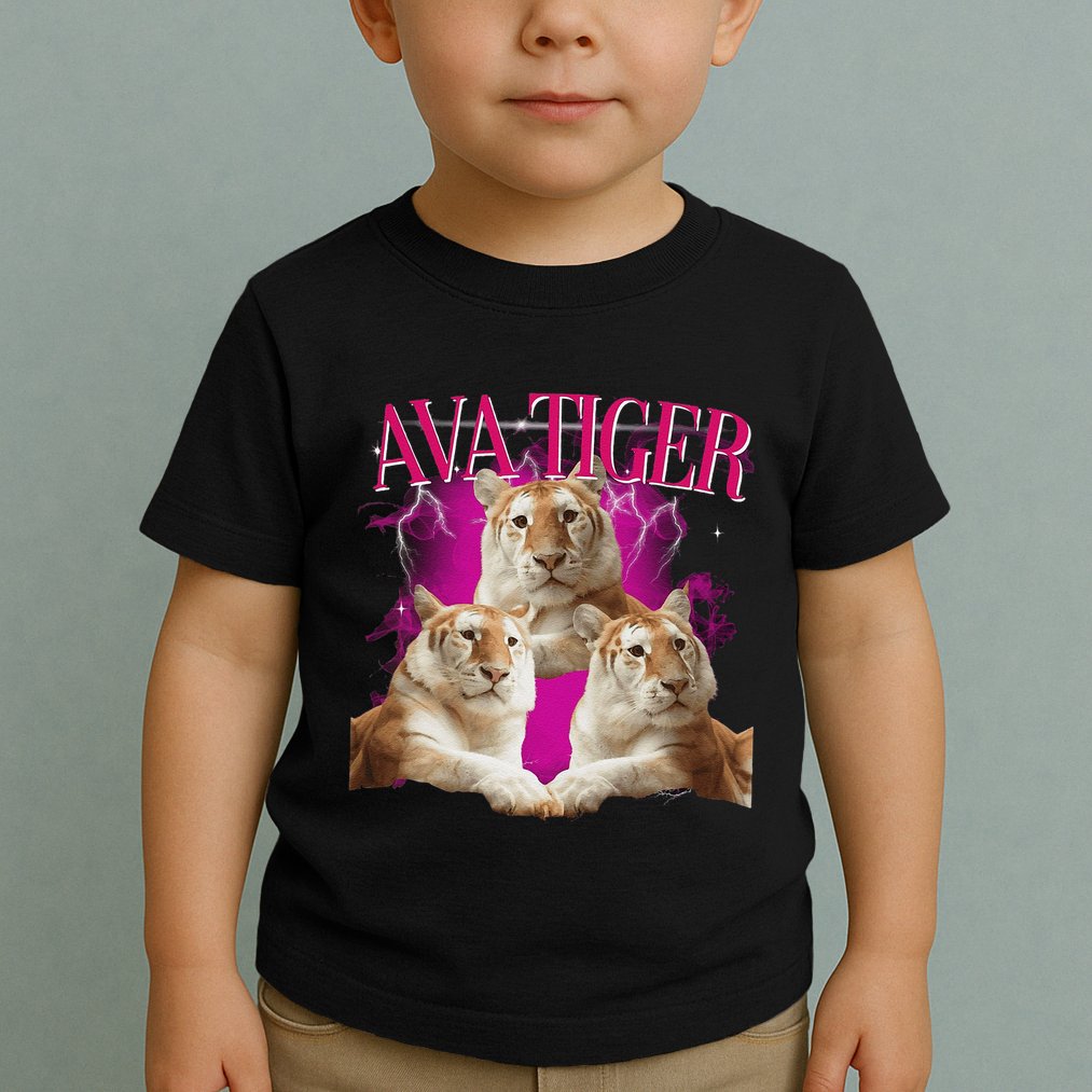 Ava The Golden Tiger Of Chiang Mai Cute Big Orange Cat Toddler T-Shirt
