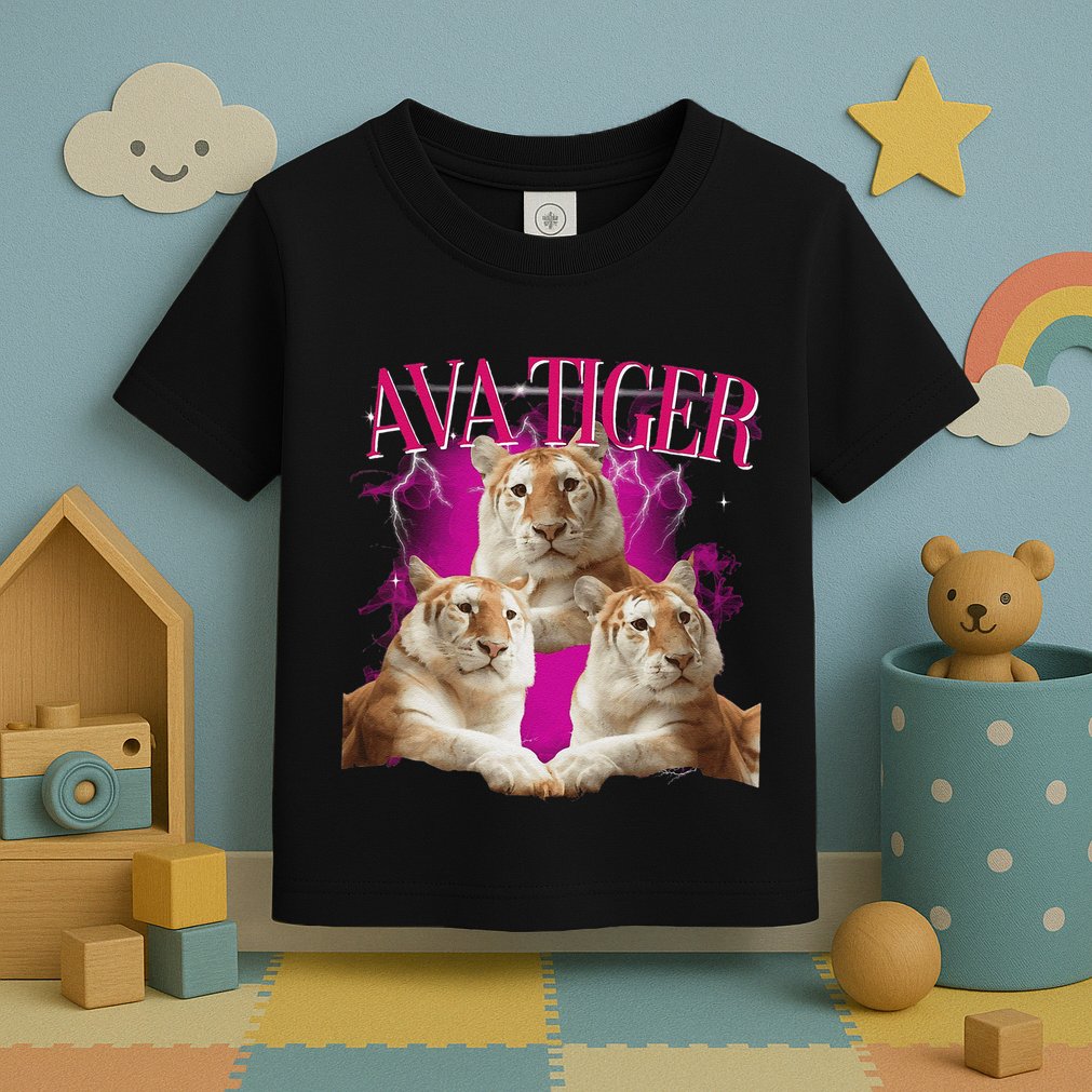Ava The Golden Tiger Of Chiang Mai Cute Big Orange Cat Toddler T-Shirt