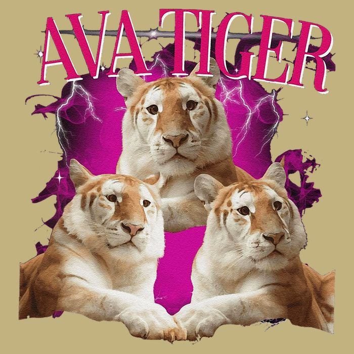 Ava The Golden Tiger Of Chiang Mai Cute Big Orange Cat Cooling Performance Crew T-Shirt