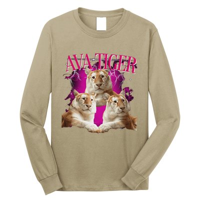 Ava The Golden Tiger Of Chiang Mai Cute Big Orange Cat Long Sleeve Shirt