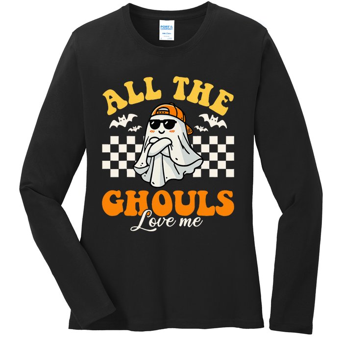 All The Ghouls Love Me Halloween Child Costume Ladies Long Sleeve Shirt