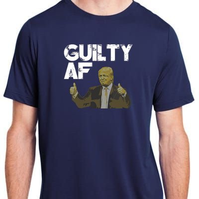 Anti Trump Guilty As Fuck Political Resist Adult ChromaSoft Performance T-Shirt