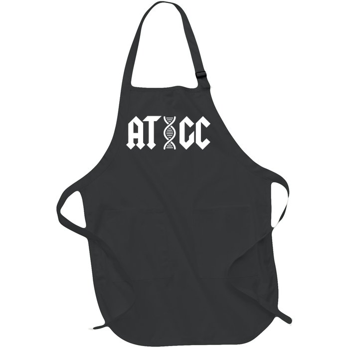 ATGC Funny Science Biology DNA Full-Length Apron With Pockets