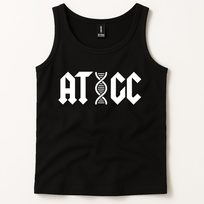 ATGC Funny Science Biology DNA Tank Top