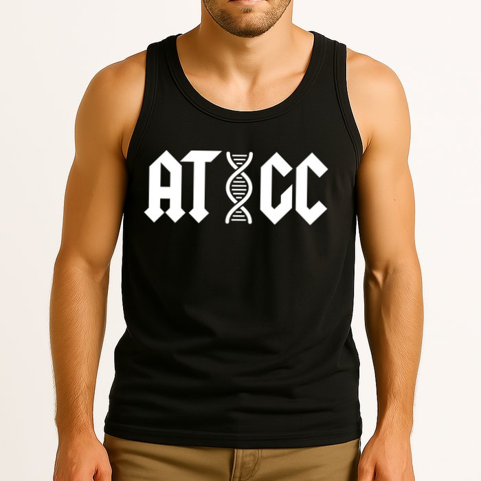 ATGC Funny Science Biology DNA Tank Top