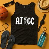 ATGC Funny Science Biology DNA Tank Top