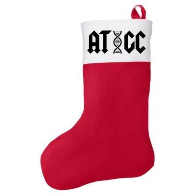 ATGC Funny Science Biology DNA Felt Holiday Christmas Stocking