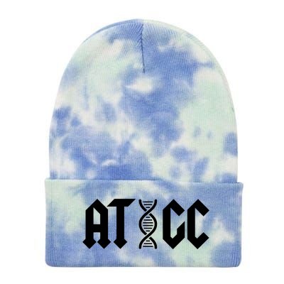 ATGC Funny Science Biology DNA Tie Dye 12in Knit Beanie