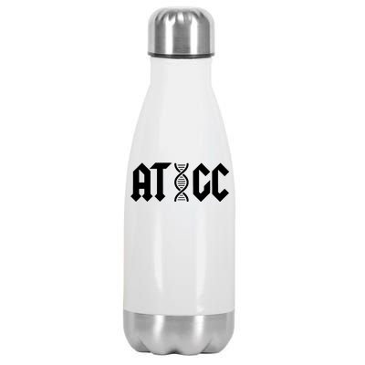 ATGC Funny Science Biology DNA Stainless Steel Insulated Water Bottle