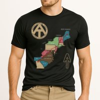 Appalachian Trail Hiking Map Cooling Performance Crew T-Shirt