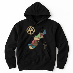 Appalachian Trail Hiking Map Hoodie