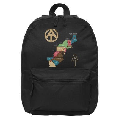 Appalachian Trail Hiking Map 16 in Basic Backpack
