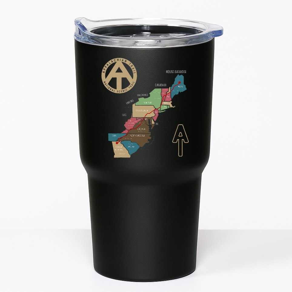 Appalachian Trail Hiking Map Tumbler