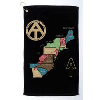 Appalachian Trail Hiking Map Golf Towel
