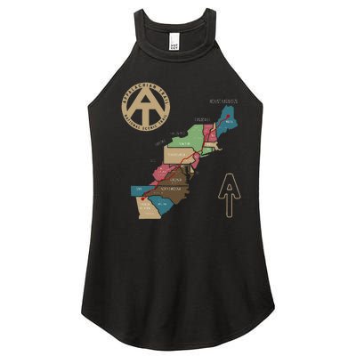 Appalachian Trail Hiking Map Women’s Perfect Tri Rocker Tank