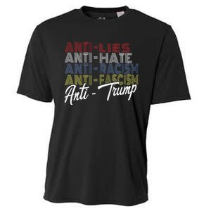 Anti Trump Hate Lies And Fascism Resist Vote Nov 5 2024 Cooling Performance Crew T-Shirt