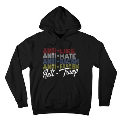 Anti Trump Hate Lies And Fascism Resist Vote Nov 5 2024 Hoodie