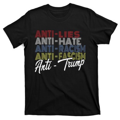 Anti Trump Hate Lies And Fascism Resist Vote Nov 5 2024 T-Shirt