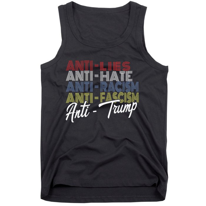 Anti Trump Hate Lies And Fascism Resist Vote Nov 5 2024 Tank Top