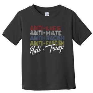 Anti Trump Hate Lies And Fascism Resist Vote Nov 5 2024 Toddler T-Shirt