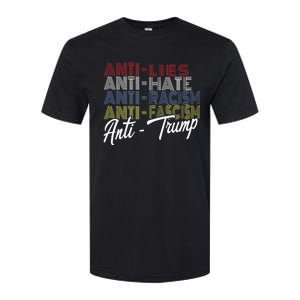 Anti Trump Hate Lies And Fascism Resist Vote Nov 5 2024 Softstyle CVC T-Shirt