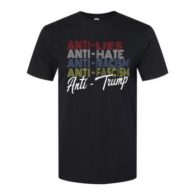 Anti Trump Hate Lies And Fascism Resist Vote Nov 5 2024 Softstyle CVC T-Shirt