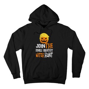 Anti Trump Halloween Pumpkin Join Single Greatest Witch Hunt Hoodie