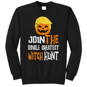 Anti Trump Halloween Pumpkin Join Single Greatest Witch Hunt Sweatshirt