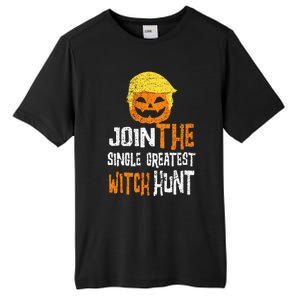 Anti Trump Halloween Pumpkin Join Single Greatest Witch Hunt Tall Fusion ChromaSoft Performance T-Shirt