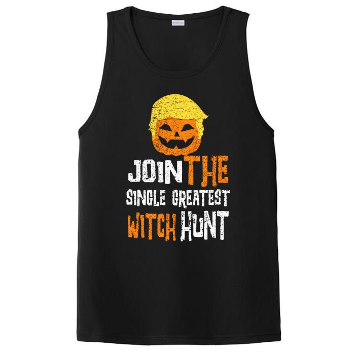 Anti Trump Halloween Pumpkin Join Single Greatest Witch Hunt PosiCharge Competitor Tank