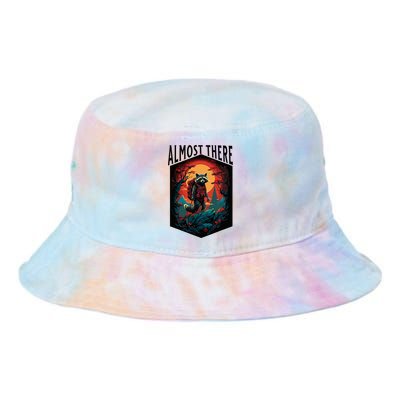 Almost There Hiking Raccoon Tie Dye Newport Bucket Hat