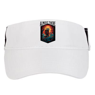 Almost There Hiking Raccoon Adult Drive Performance Visor