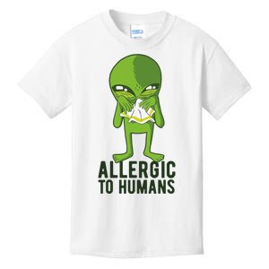 Allergic To Humans Funny Alien Kids T-Shirt