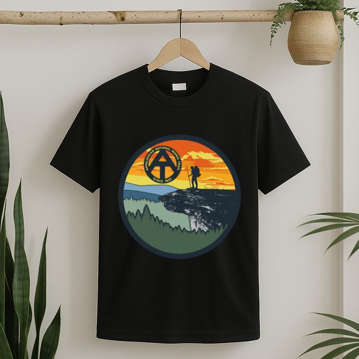 Appalachian Trail Hiker McAfee's Knob Tee T-Shirt