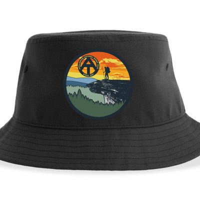 Appalachian Trail Hiker McAfee's Knob Tee Sustainable Bucket Hat