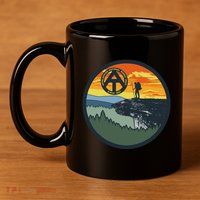 Appalachian Trail Hiker McAfee's Knob Tee 11oz C Handle Ceramic Mug