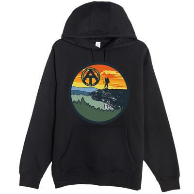 Appalachian Trail Hiker McAfee's Knob Tee Premium Pullover Hoodie