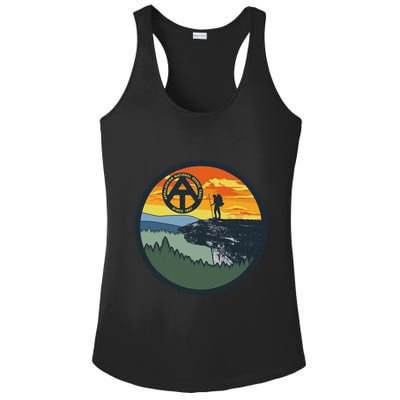Appalachian Trail Hiker McAfee's Knob Tee Ladies PosiCharge Competitor Racerback Tank