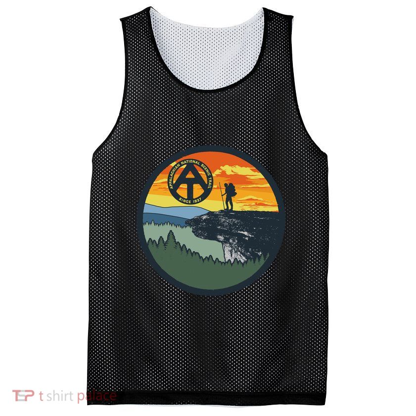 Appalachian Trail Hiker McAfee's Knob Tee Mesh Reversible Basketball Jersey Tank
